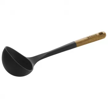 Κουτάλι σκόνης - 31 cm, Καφέ-μαύρο