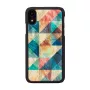 Θήκη smartphone iKins για iPhone XR — Mosaic μαύρη προστατευτική θήκη