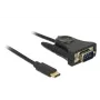 Delock 62964 Προσαρμογέας USB-C σε σειριακό DB9 RS-232, 1,8 m, μαύρο