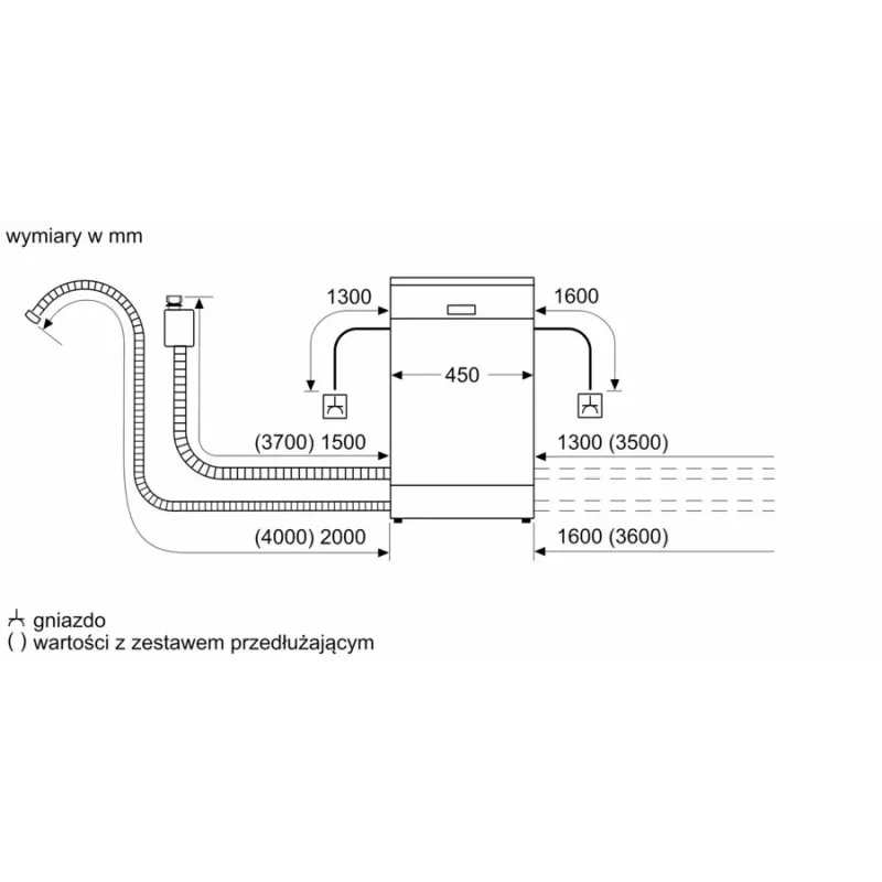 Εντοιχιζόμενο πλυντήριο πιάτων Bosch SPV4EKX24E, 9 σερβίτσια, 44 dB
