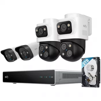 Σύστημα ασφαλείας EUFY NVR S4 Bullet-PTZ+ Bullet κάμερα (E8E00323)