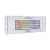 Πληκτρολόγιο White Shark RONIN λευκό USB QWERTY 68 πλήκτρα LED