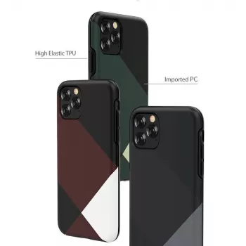 Θήκη προστασίας Devia Simple Style Grid για iPhone 11 Pro, κόκκινη