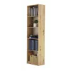 Βιβλιοθήκη Top e shop R50 ARTISAN — φινίρισμα δρυς, 5 ράφια, πλαίσιο μοριοσανίδας