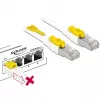 Καλώδιο δικτύου DeLOCK 85330 RJ-45 Cat6a 0,5 m Λευκό