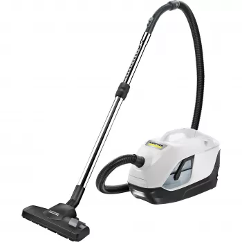 Ηλεκτρική σκούπα δαπέδου Karcher DS 6 — Ξηρός καθαρισμός, 650 W, 2 l χωρητικότητα σκόνης, HEPA 13, 10,2 m ακτίνα δράσης, τηλεσκοπικός σωλήνας