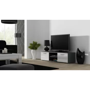 Βάση TV Cama SOHO 140 γκρι/λευκό γυαλιστερό