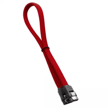 CableMod ModMesh - καλώδιο SATA - Serial ATA 150/300/600 - SATA (W) σε SATA (W) - 60 cm - κόκκινο (CM-CAB-SATA-N60KR-R)