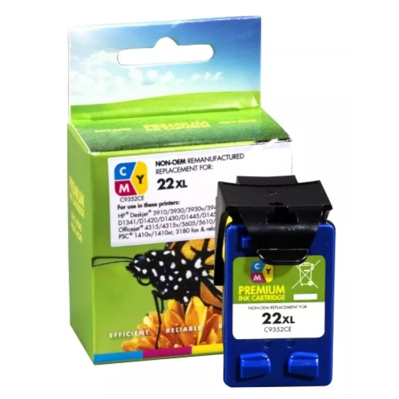 Συμβατό δοχείο μελανιού Static Control HP 22XL