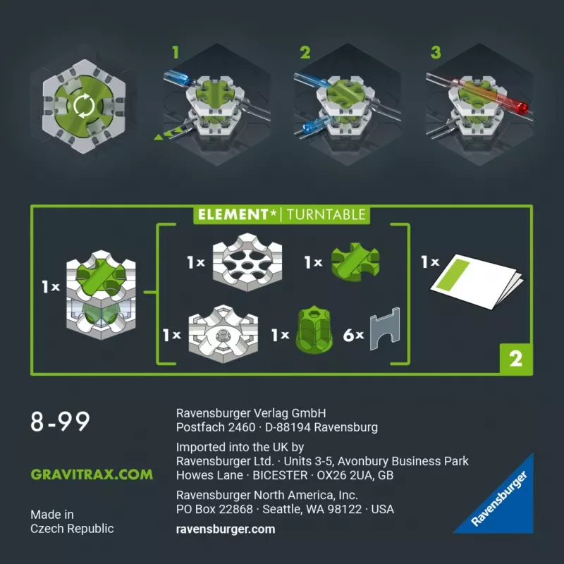 Ravensburger GraviTrax PRO Στοιχείο Περιστρεφόμενος δίσκος Παιχνίδι με μπίλιες (22433)