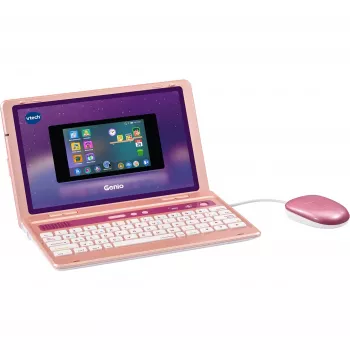 VTech Genio Lernlaptop ροζ — Παιδικό εκπαιδευτικό laptop, διαδραστική συσκευή μάθησης και παιχνιδιού