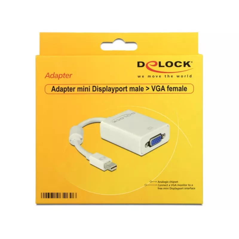 Προσαρμογέας mini DisplayPort VGA DeLOCK 65130