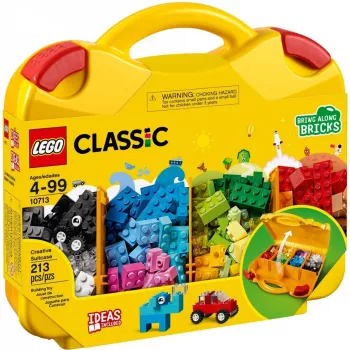 LEGO 10713 Classic Creative βαλίτσα κουτί αποθήκευσης για παιχνίδια με διασκεδαστικά πολύχρωμα τουβλάκια δώρο για παιδιά από 4 ετών αγόρια & κορίτσια ένα τεμάχιο