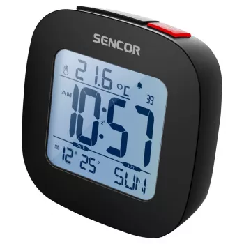 Sencor SDC 1200 B Ρολόι με Ξυπνητήρι, Μαύρο