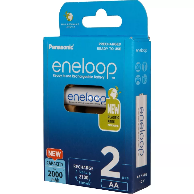 Μπαταρίες PANASONIC ENELOOP AA 2000 mAh 2 τεμ. (BK-3MCDE/2CP)