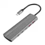 LogiLink USB 3.2 Gen2 Hub 4+1 θυρών 2x USB-A 2x USB-C PD 100W αλουμίνιο