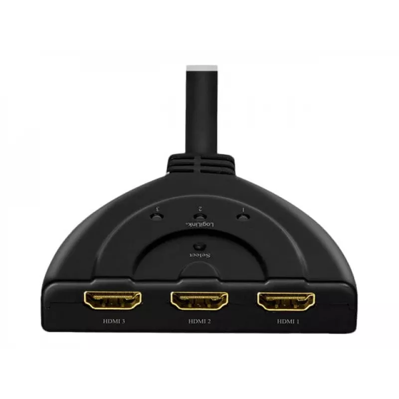 LogiLink - Διαχωριστής/Διακόπτης βίντεο/ήχου - 3 x HDMI - Desktop