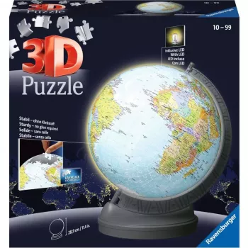 Ravensburger 3D puzzle υδρόγειος με φως