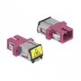 Ζεύκτης οπτικής ίνας DeLOCK 86891 SC Simplex υποδοχή σε SC Simplex υποδοχή Multimode μωβ