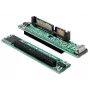 Προσαρμογέας καλωδίου DeLOCK 61987 SATA 22p σε IDE 44p μαύρο/πράσινο