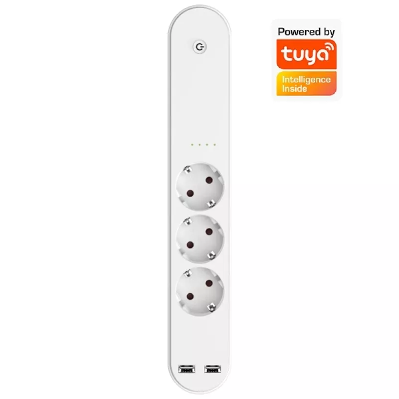 Έξυπνο πολύπριζο Denver SHP-310U 3 έξοδοι AC Τύπου F 3680 W