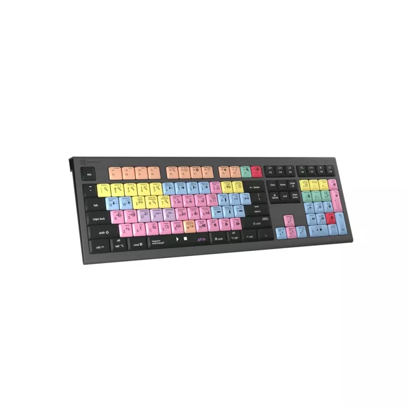 Logickeyboard Avid Pro Tools Astra 2 πληκτρολόγιο USB για Mac, QWERTZ γερμανικό, μαύρο