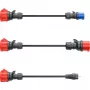 go-e σετ προσαρμογέων για Gemini flex 11 kW, σετ 3 τεμ. (μαύρο, 30 cm)