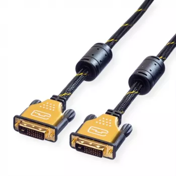 Καλώδιο οθόνης DVI ROLINE GOLD 5m Μοντέλο 11.04.5514