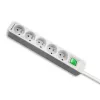 Qoltec 50290 Πολύπριζο 1,8 m 5 πρίζες εσωτερικού χώρου λευκό