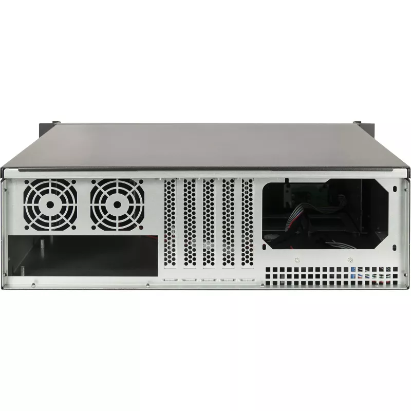 Rack διακομιστή Inter-Tech 3U-K-340L μαύρο ATX ανεμιστήρας 60mm