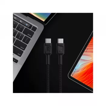 Green Cell KABGC30 καλώδιο USB USB 2.0 1.2 m USB-C μαύρο