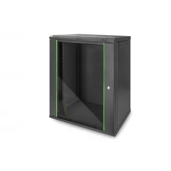 DIGITUS Dynamic Basic DN-19 16-U-EC-SW - Ερμάριο - Ερμάριο δικτύου - κατάλληλο για τοποθέτηση σε τοίχο - RAL 9005 - 16U - 48,3 cm (19 ίντσες)