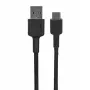 AUKEY CB-CD30 καλώδιο USB-A σε USB-C 0,9 m, πλεκτό νάιλον, 60W PD, 3A, μαύρο