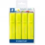 Μαρκαδόρος Staedtler 364-1P WP4 μυτερή μύτη κίτρινο 4 τεμ.