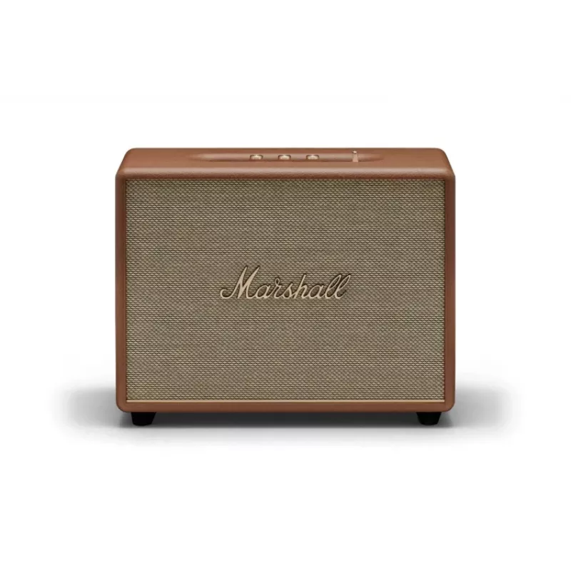 Ασύρματο ηχείο MARSHALL Woburn III Brown — Multiroom, Bluetooth, Wi‑Fi, αναλογικές είσοδοι