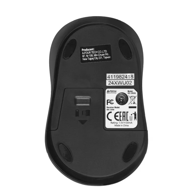 A4Tech G3-280N Ποντίκι αμφίχειρο RF ασύρματο οπτικό 2000 DPI