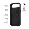 Θήκη πλάτης κινητού FIXED MagFlow για Apple iPhone Air, υγρή σιλικόνη, μαύρο