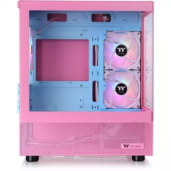 View 170 TG ARGB, κουτί tower ροζ, Tempered Glass x 2