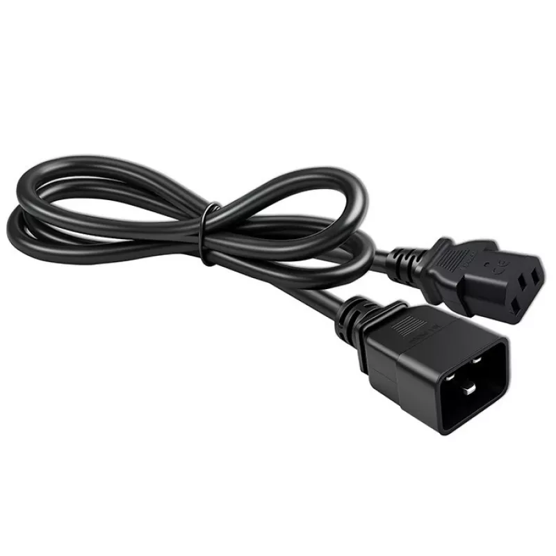 Καλώδιο τροφοδοσίας Qoltec 53991 μαύρο 1,2 m C20 C13 υποδοχή θηλυκή