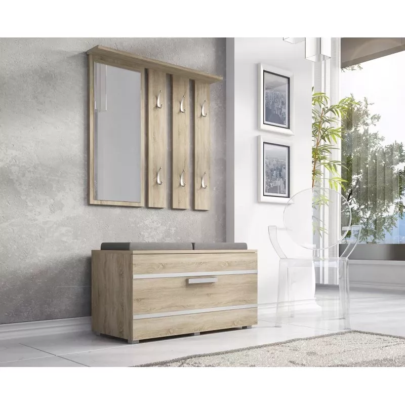 Topeshop GAR OPAL SONOMA Ντουλάπα εισόδου