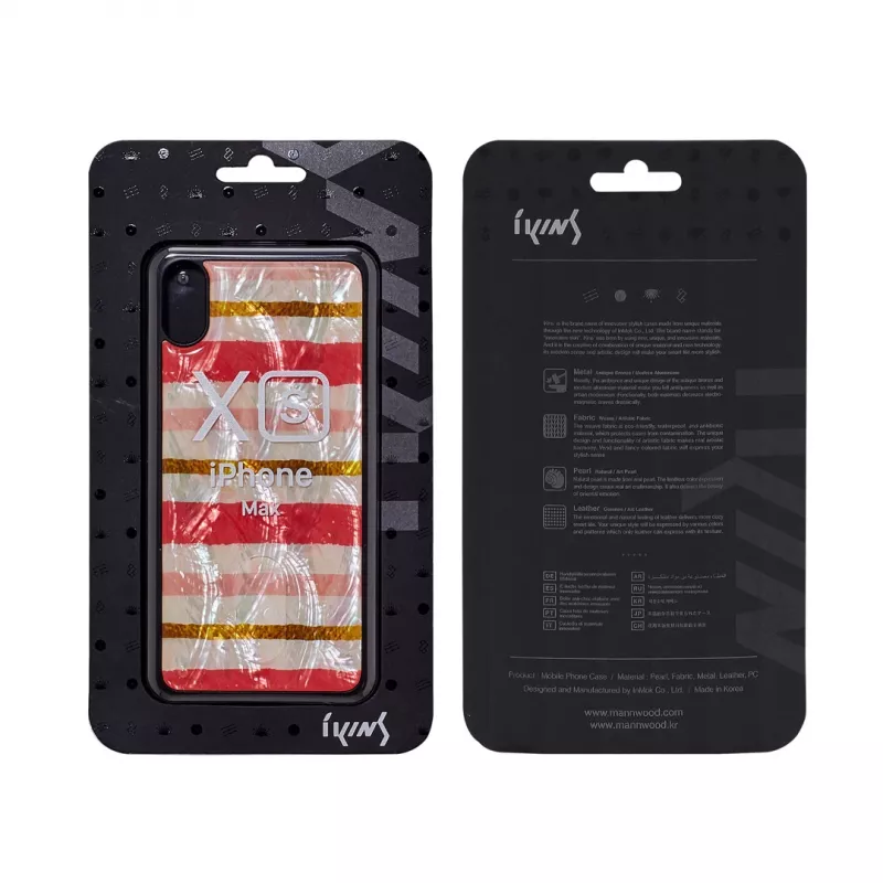 Θήκη κινητού iKins για iPhone XS Max — μαύρη, σχέδιο Shortcake
