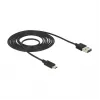 Καλώδιο USB DeLOCK 83850 USB 2.0 2m USB A σε Micro-USB B μαύρο