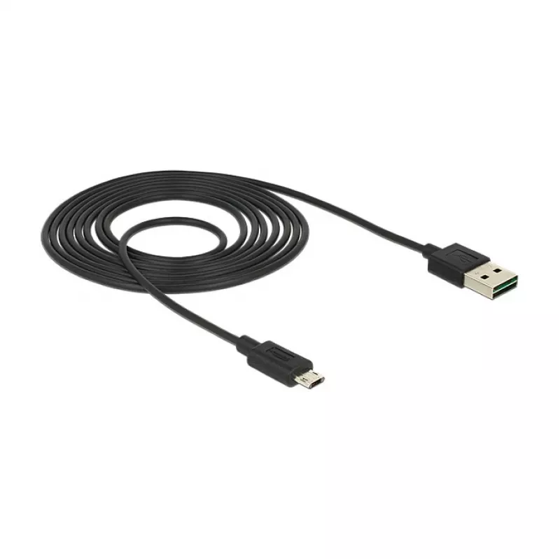 Καλώδιο USB DeLOCK 83850 USB 2.0 2m USB A σε Micro-USB B μαύρο