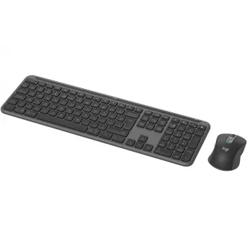 Logitech MK950 Signature slim Πληκτρολόγιο Ποντίκι περιλαμβάνονται Γραφείο RF Wireless + Bluetooth QWERTY US International Graphite
