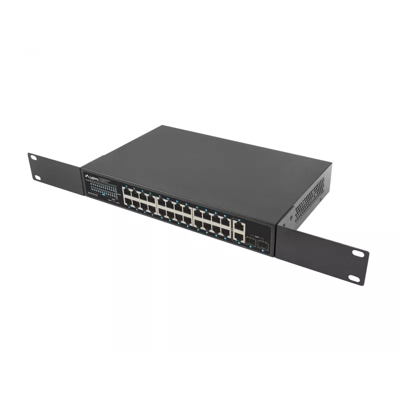 Unmanaged switch Lanberg RSGE-24P-2GE-2S-250 24 θύρες τοποθέτηση σε rack