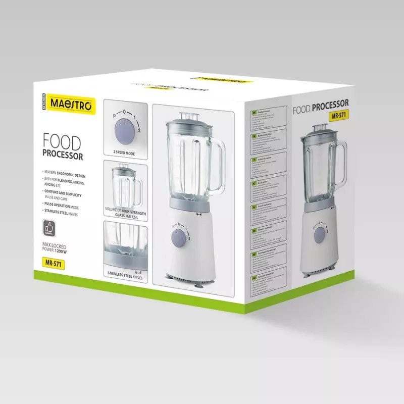 Πολυμίξερ Maestro MR-571 1200W λευκό/γκρι — πολυλειτουργικό πολυμίξερ