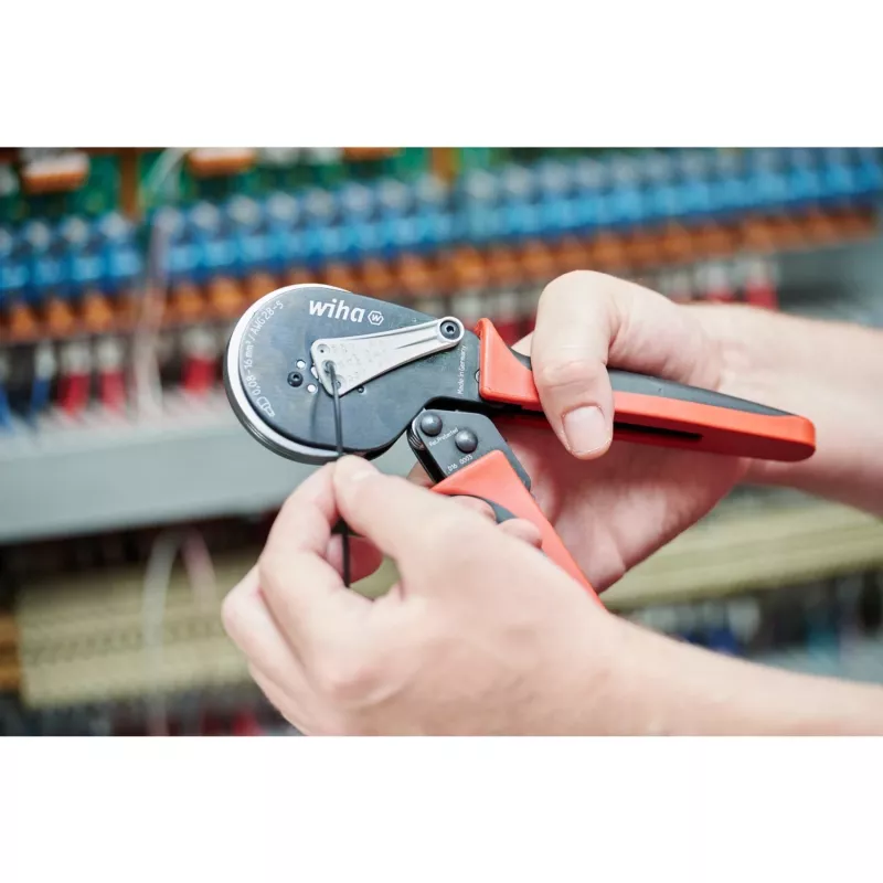 Wiha 41246 Πένσα πρέσας καλωδίων Crimping Tool Μαύρο, Κόκκινο