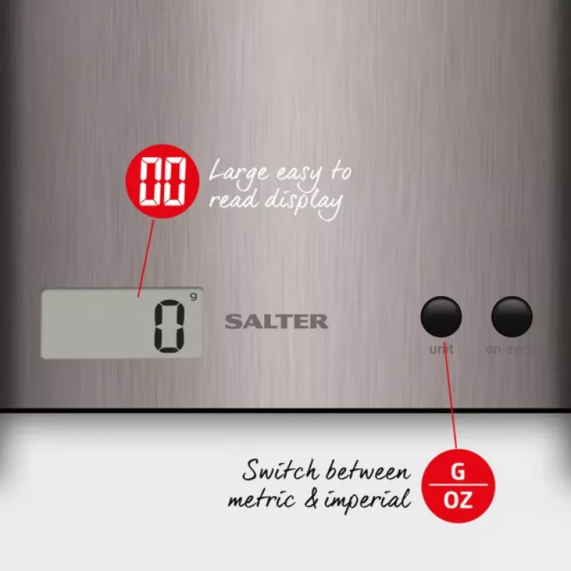 Ζυγαριά κουζίνας Salter 1087 SSDRCEU16 Pro ασημί