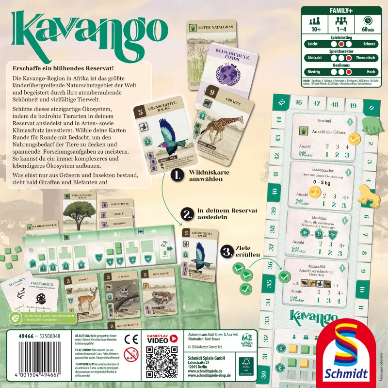 Kavango, επιτραπέζιο παιχνίδι