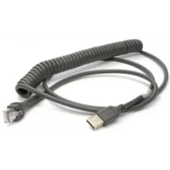 Honeywell καλώδιο USB, σπιράλ, μήκος: 2,9 m, χρώμα: μαύρο, για Voyager/Fusion/Focus (53-53235-N-3)